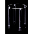 Acrylic Take Down Countertop Table Riser Display - Round (6"x6"x8")